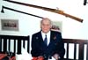 Na konci cesty. Plukovník Uruba na oslavě svých 90. narozenin. (Zdroj: Archiv Ladislava Kudrny)