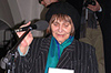 Vernisáž výstavy, Praha, FF UK, 20.3.2007 - Za signatáře Charty 77 promluvila paní Dana Němcová