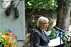 Vzpomínkový pietní akt za oběti komunistického režimu: senátorka Alena Palečková (Praha, 26.6.2010)