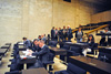 Konference Gustáv Husák. Moc politiky – politik moci: bývalá Sněmovna Federálního shromáždění před zahájením konference (Praha, 29.–30.05.2013)