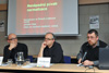 Přednášející druhého bloku semináře – zleva Radim Hladík, Petr Bednařík a Jaroslav Pinkas (Praha, ÚSTR, 03.12.2012)
