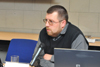 Jaroslav Pinkas prezentuje na téma „Využití audiovizuálních materiálů při výuce o období normalizace“ (Praha, ÚSTR, 03.12.2012)