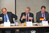 Jednání Evropské archivní sítě: Evtim Kostadinov, Hans Altendorf a Bert Rosenthal (Praha, 25.02.2013)