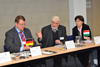 Jednání Evropské archivní sítě: Bert Rosenthal, György Gyarmati a Éva Petrás (Praha, 25.02.2013)