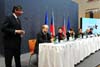 Třetí den konference „Zločiny komunistických režimů“: premiér České republiky Ing. Jan Fischer (Praha, 26.2.2010)