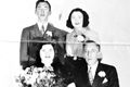 František a Marie s rodiči Wiedermannovými v Americe (1940) – otec odjel s muzikanty v roce 1924 do Ameriky a matka odjela za ním v roce 1928