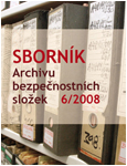Obálka sborníku Archivu bezpečnostních složek 6/2008 - ilustrační fotoo
