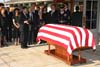 Ctrirad Mašín byl jako válečný veterán pohřben s vojenskými poctami (Cleveland, 24.8.2011 foto: Petr Blažek)