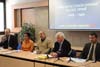 Tisková konference: zleva Jiří Reichl, Neela Winkelmannová, Václav Krbeček, Miroslav Lehký, Ľubomír Morbacher a Vojtěch Ripka (ÚSTR, 12.2.2010)